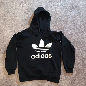 adidas big logo hoodie